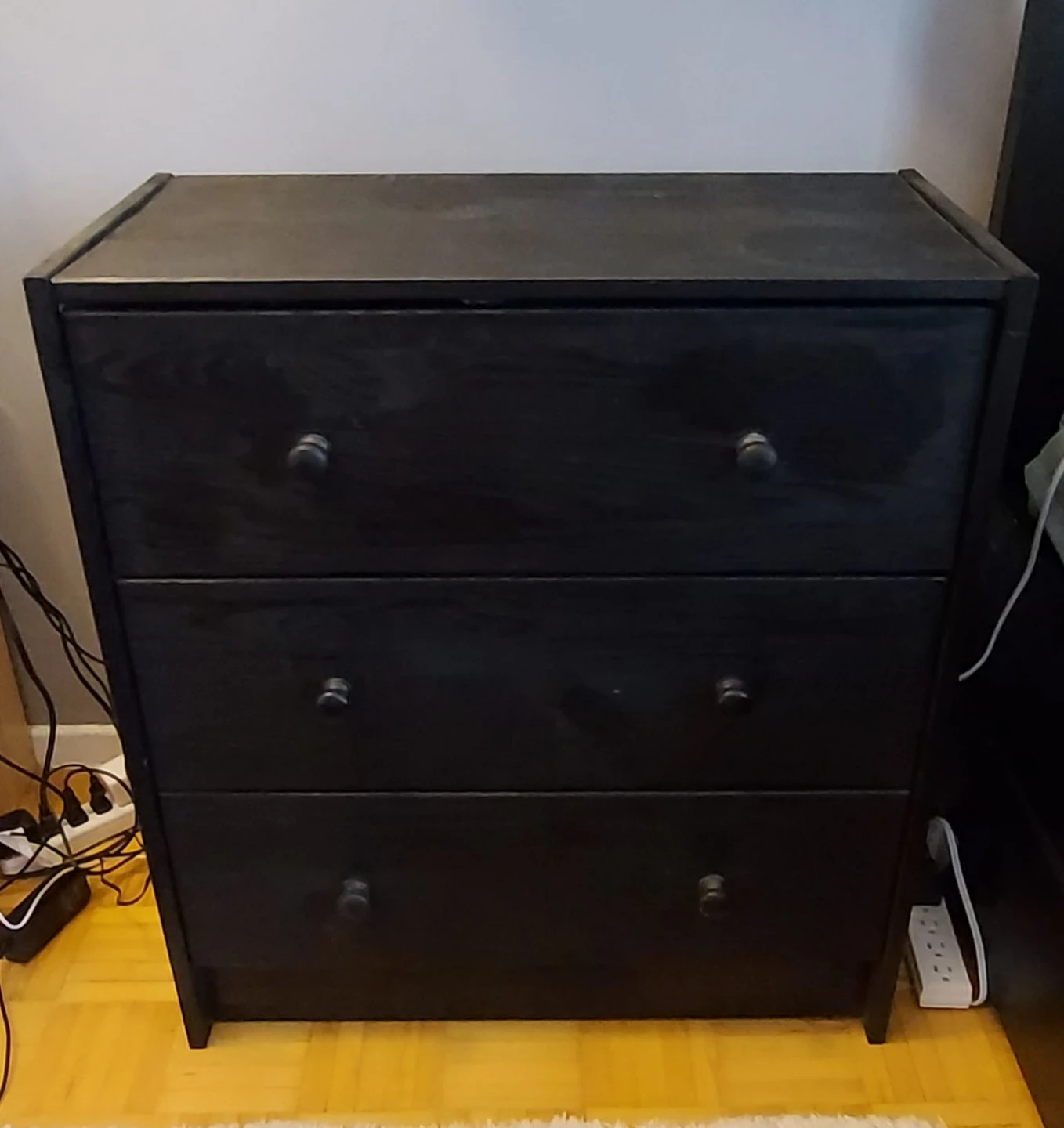 IKEA Black 3-Drawer Dresser