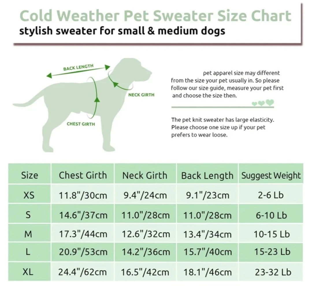 Green Pet Sweater - Size XL - photo 2
