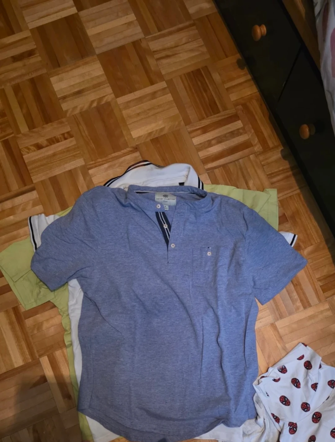 Men's Blue Henley T-Shirt