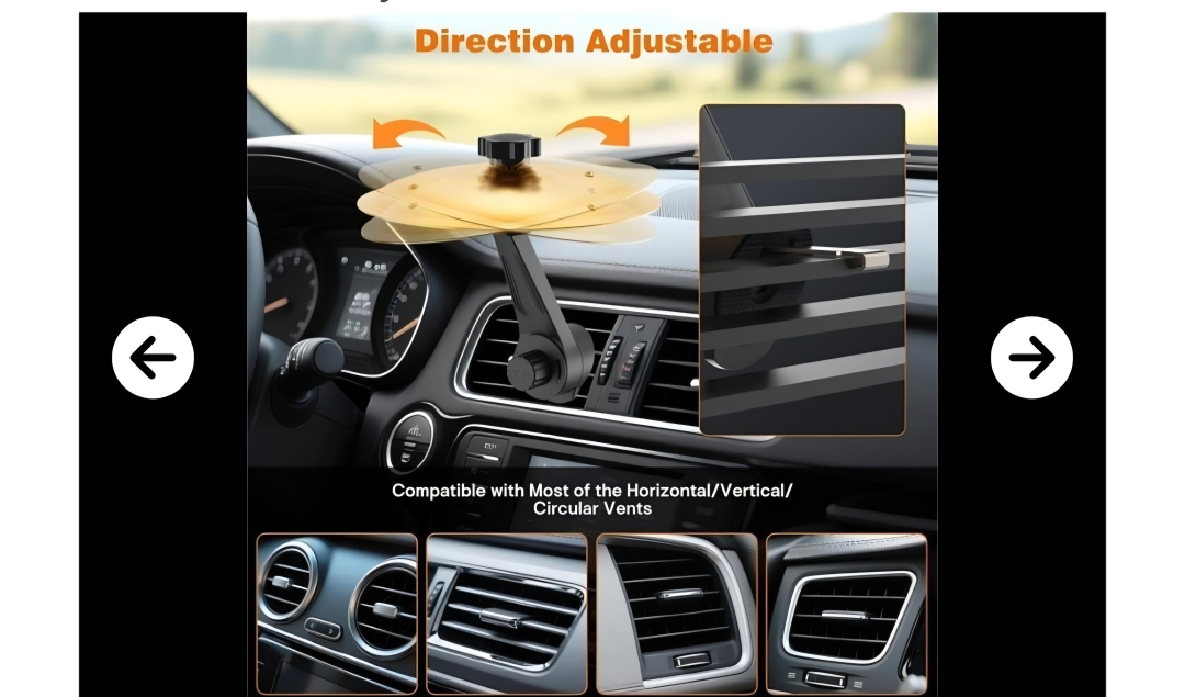 Chfory Car Crash Cymbal Air Vent Mount - photo 3