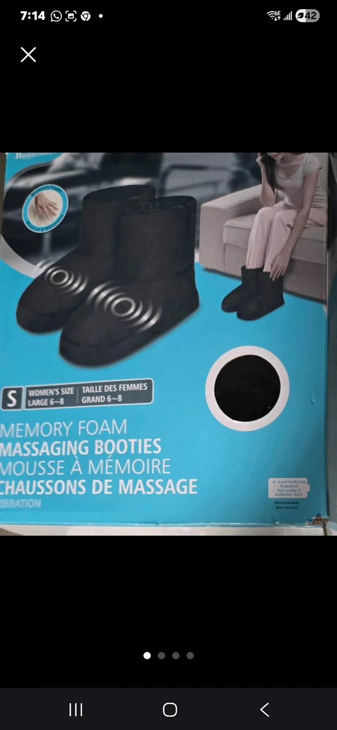 Memory Foam Massaging Booties - photo 2