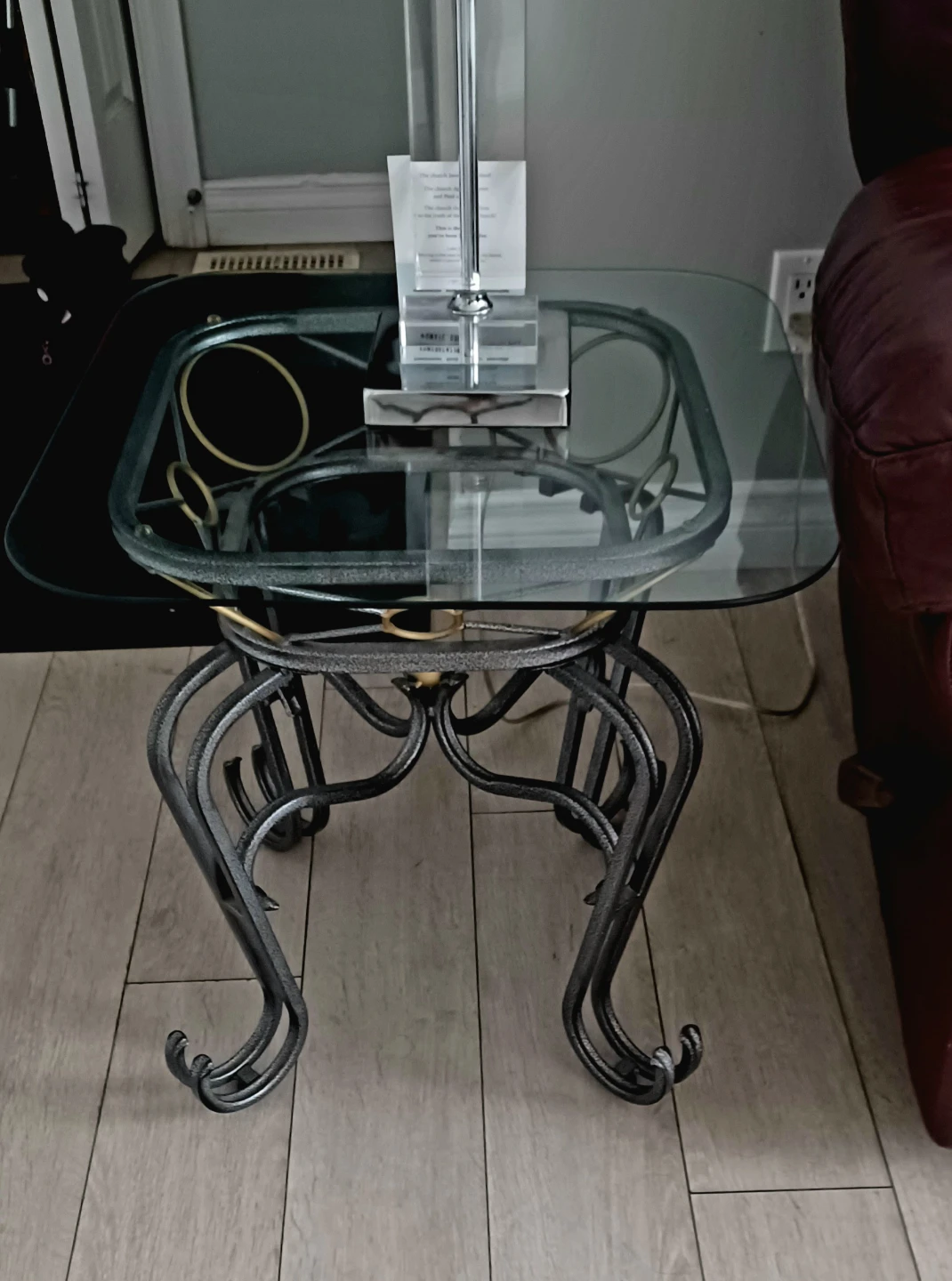 Glass Top Accent Table - photo 3
