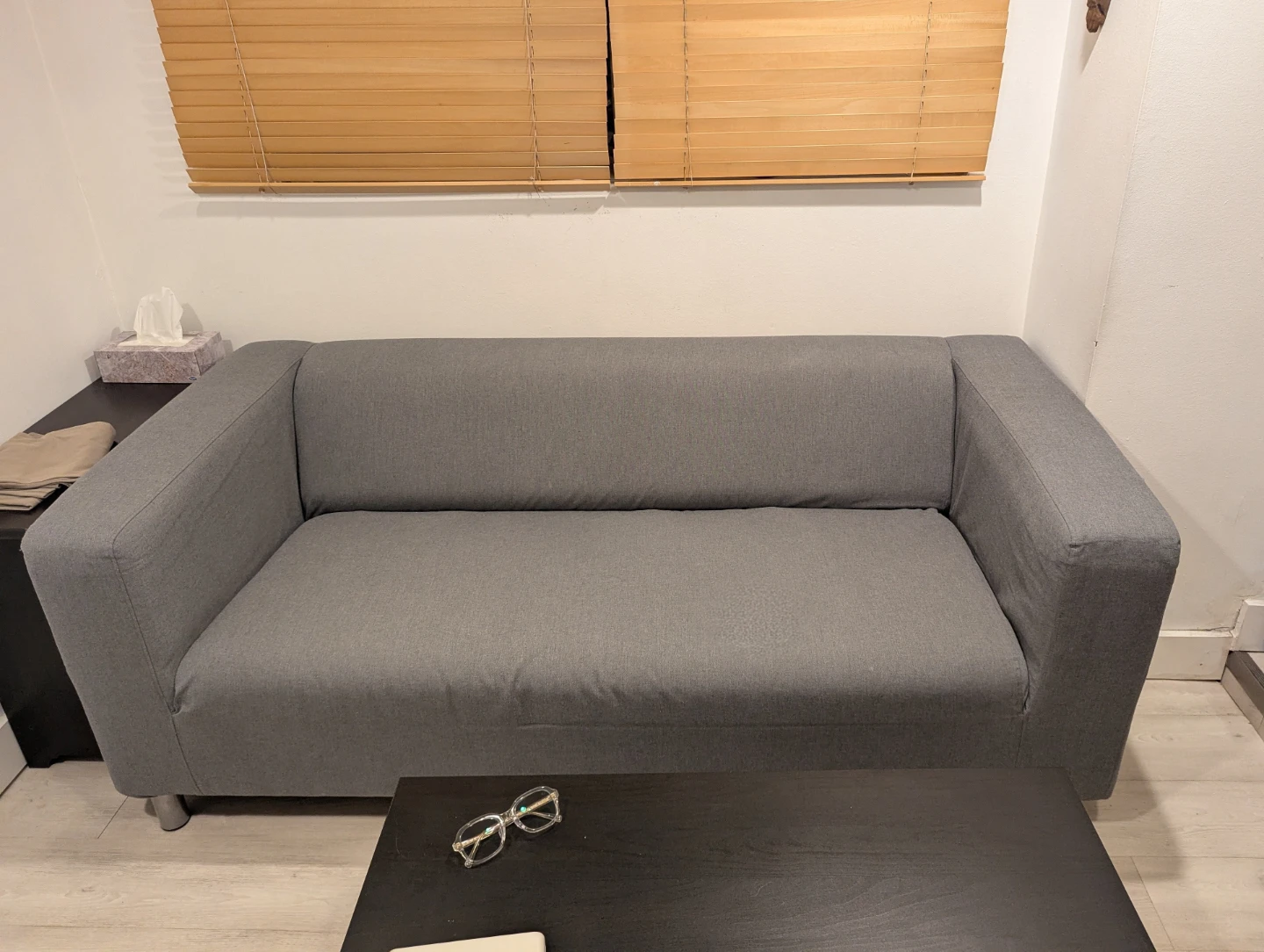 IKEA KLIPPAN Loveseat Sofa - Vissle Gray - photo 2