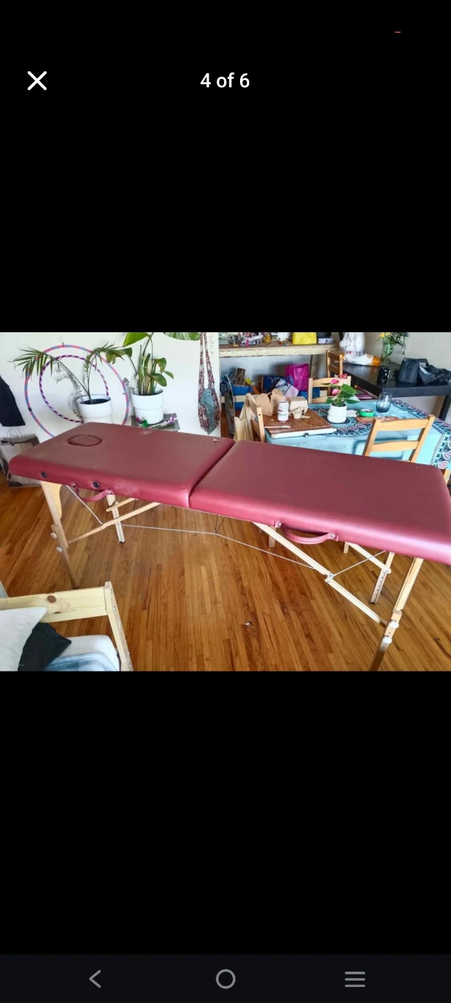 Portable Massage Table - Burgundy - photo 4