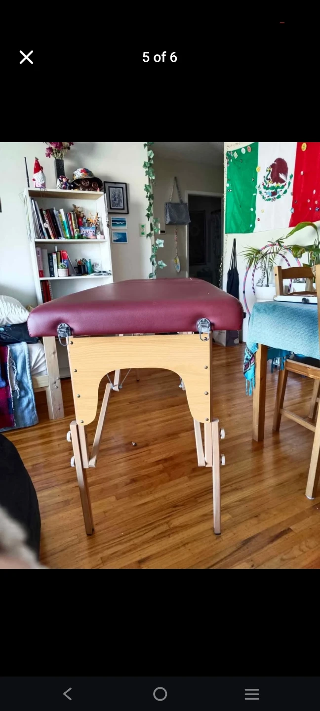 Portable Massage Table - Burgundy - photo 5