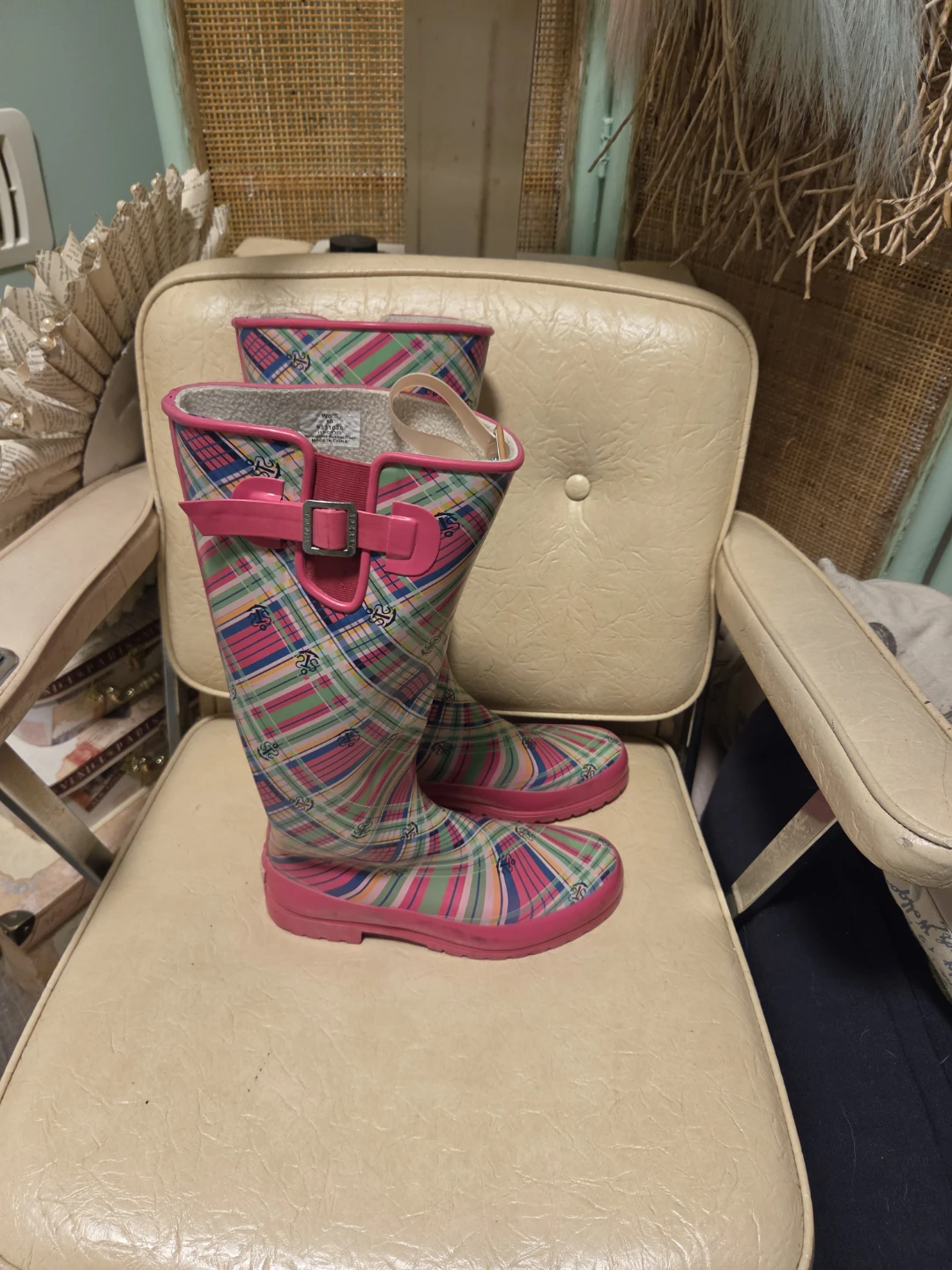 Womens Plaid Rain Boots - Sperry