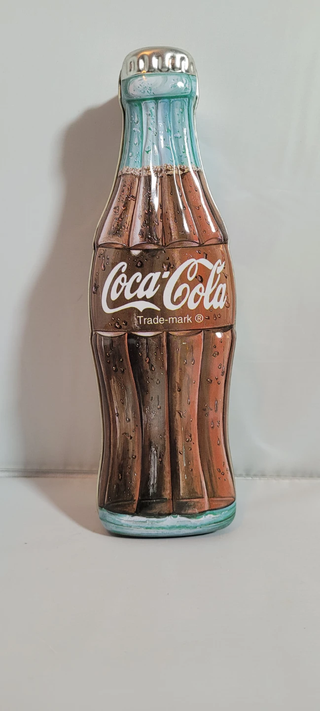 Vintage Coca-Cola Bottle Shaped Tin