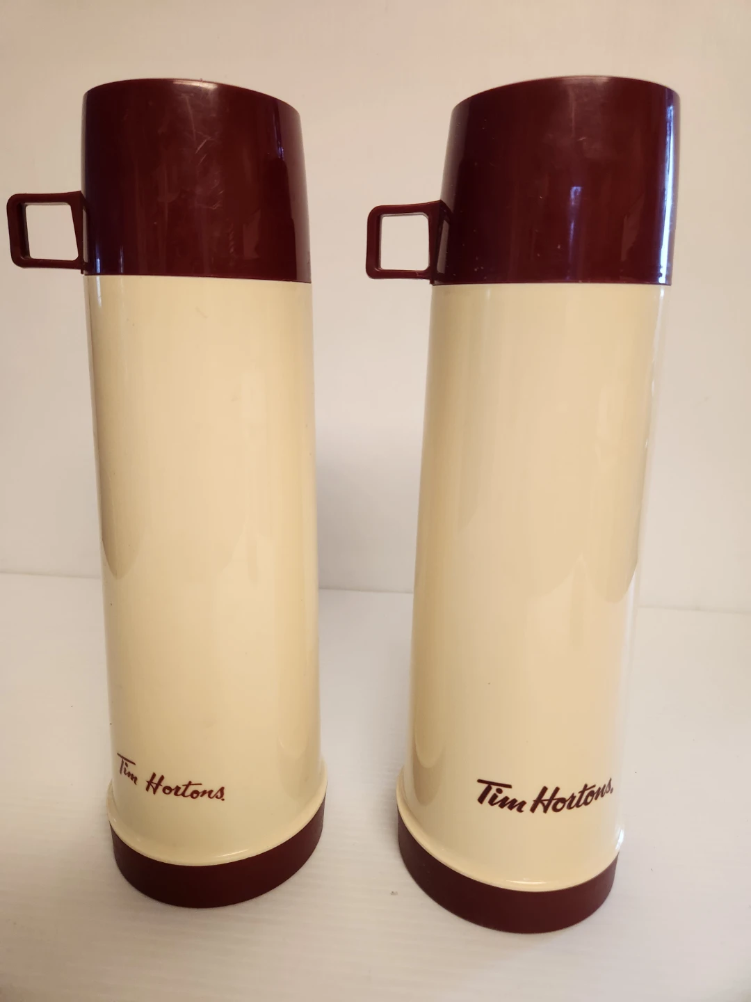 Vintage Tim Hortons Thermos Mugs (Set of 2)