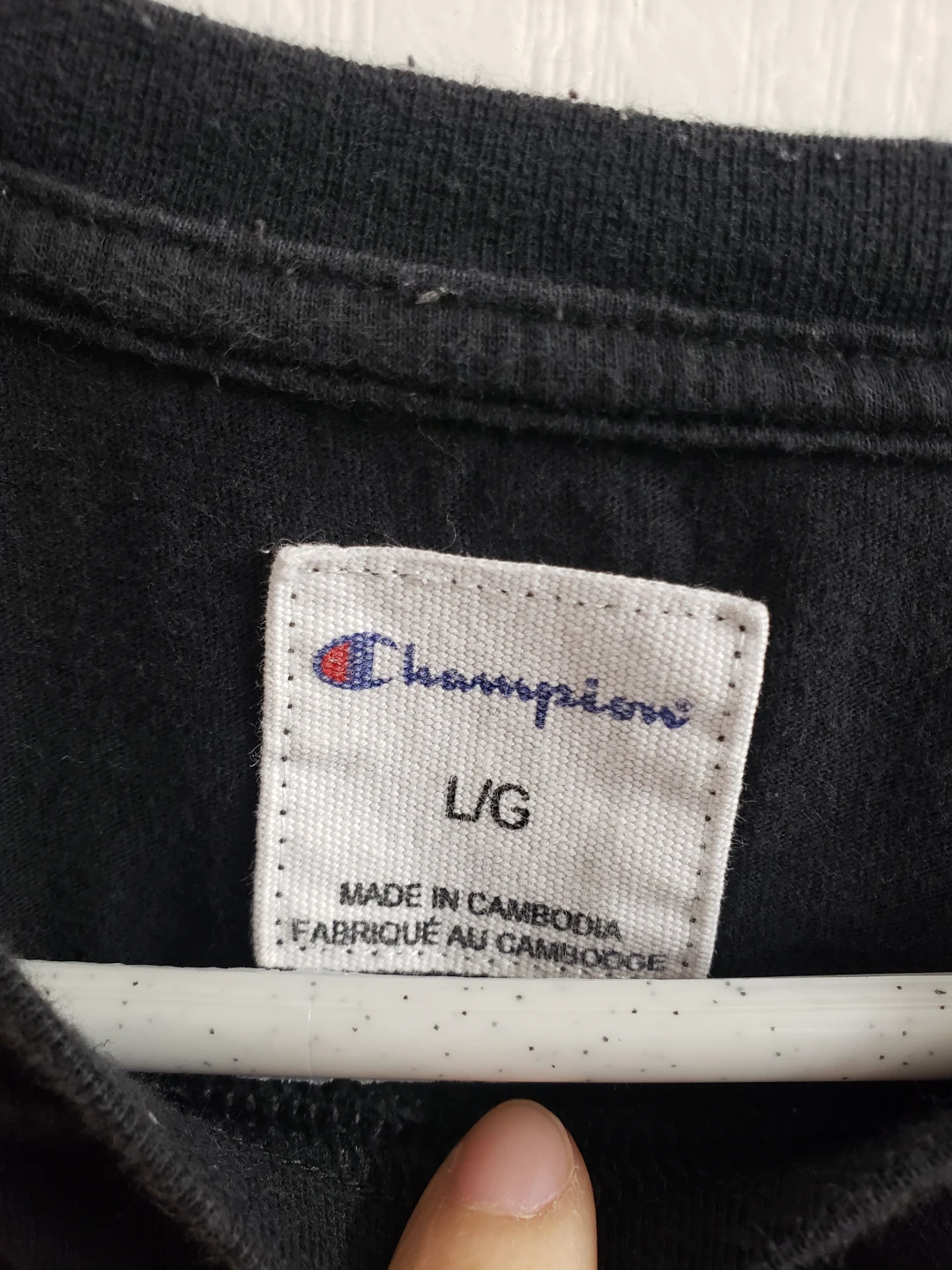 Champion T-Shirt - Black, Size L for women - photo 3