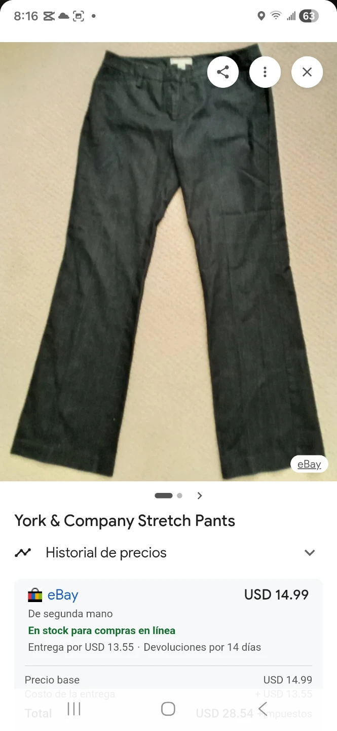 New York & Company City Stretch Luxe Flare Pants Size 12 - photo 3