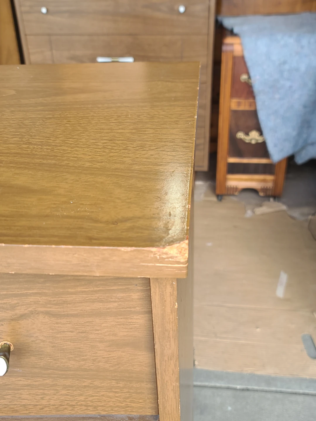 Vintage Wood Dresser Chest of Drawers - photo 4