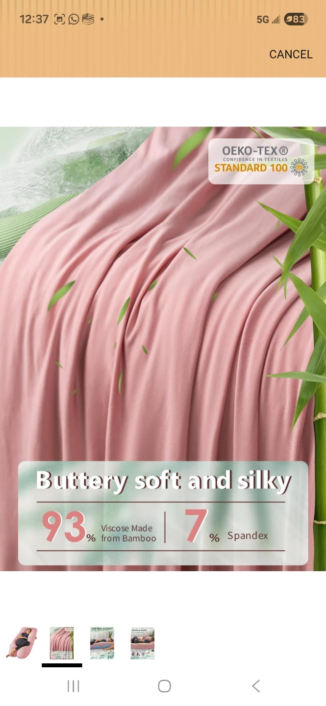 Cooling Fabric Pregnancy Pillow - photo 4