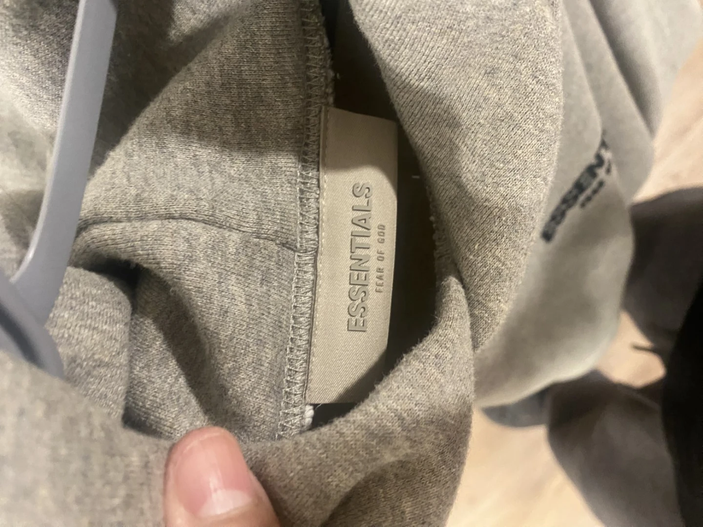 Essentials Fear of God Hoodie Drak Oatmeal (Real) - photo 3
