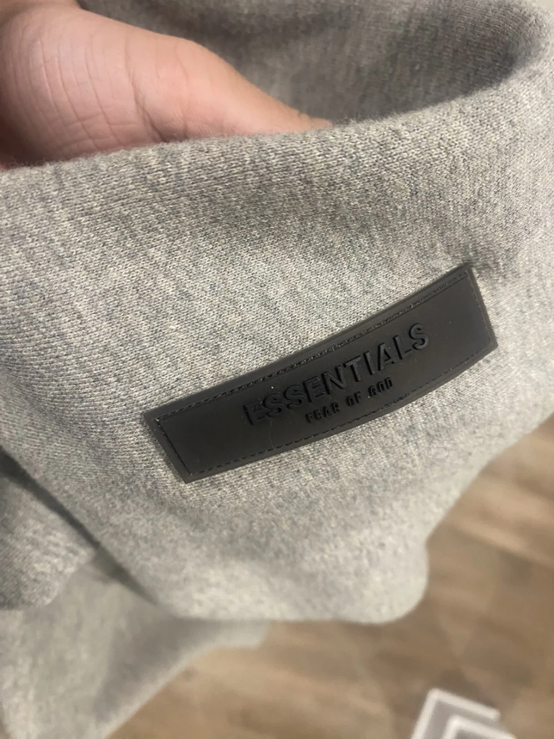 Essentials Fear of God Hoodie Drak Oatmeal (Real) - photo 4
