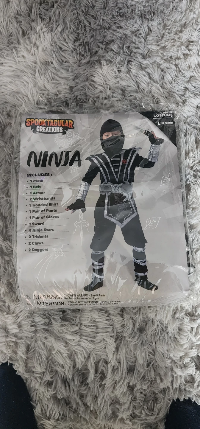 Spooktacular Creations Ninja Costume Child L (10-12YRS)
