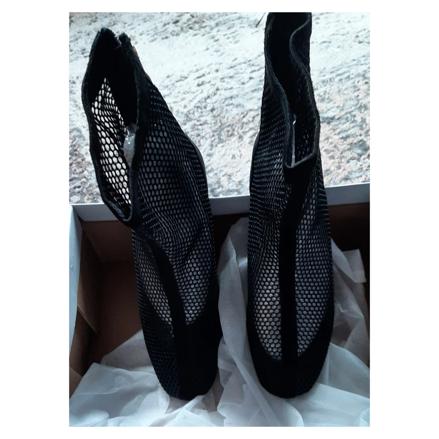 Black Mesh Ankle Boots - photo 2