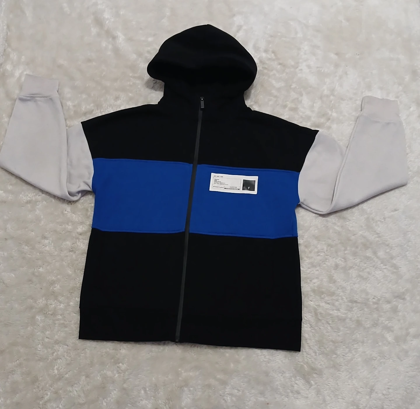 Colour-blocked Zip-Up Hoodie - photo 3