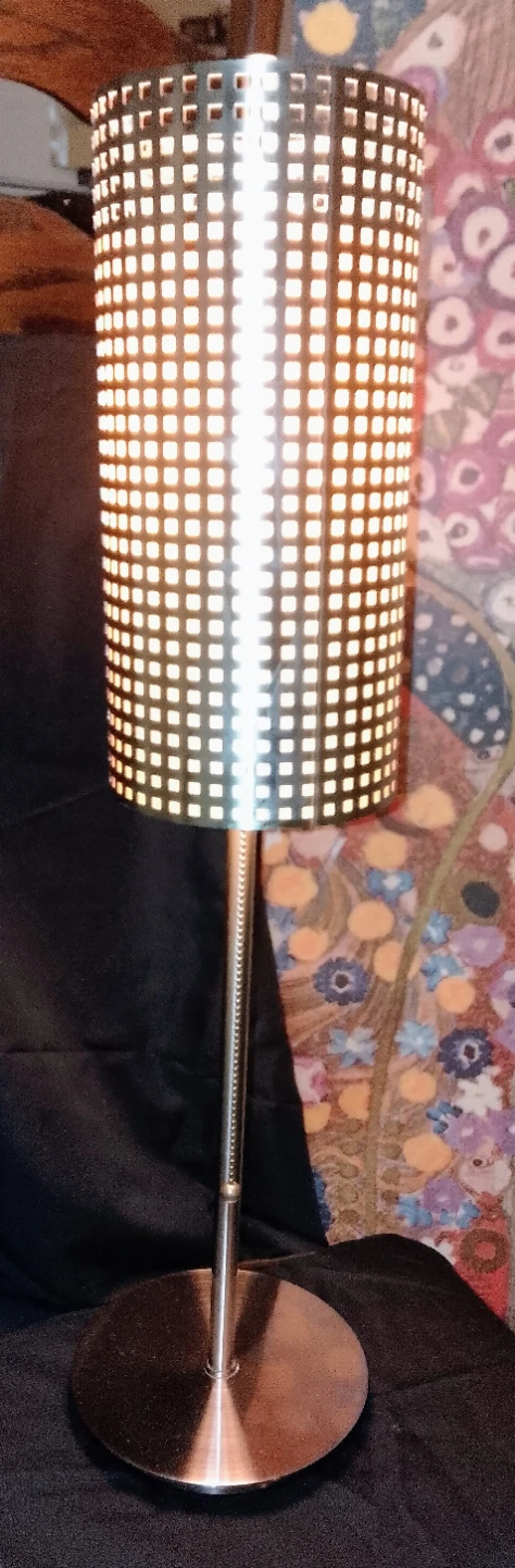 Brushed Nickel Table/Desk Lamp - George Kovacs Grid Collection - photo 2