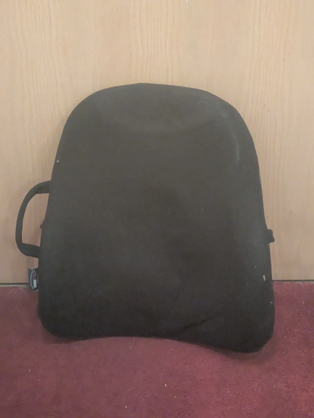 Black Lumbar Support Pillow