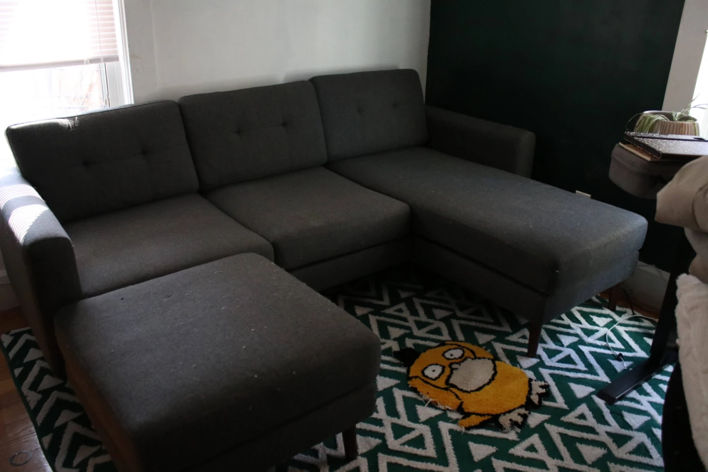 Burrow Sectional Modular Microfibre Couch - photo 4