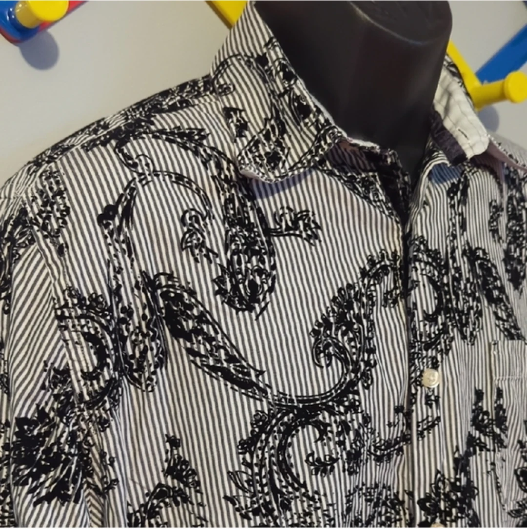 Men's Long Sleeve Dress Shirt Size M - photo 2