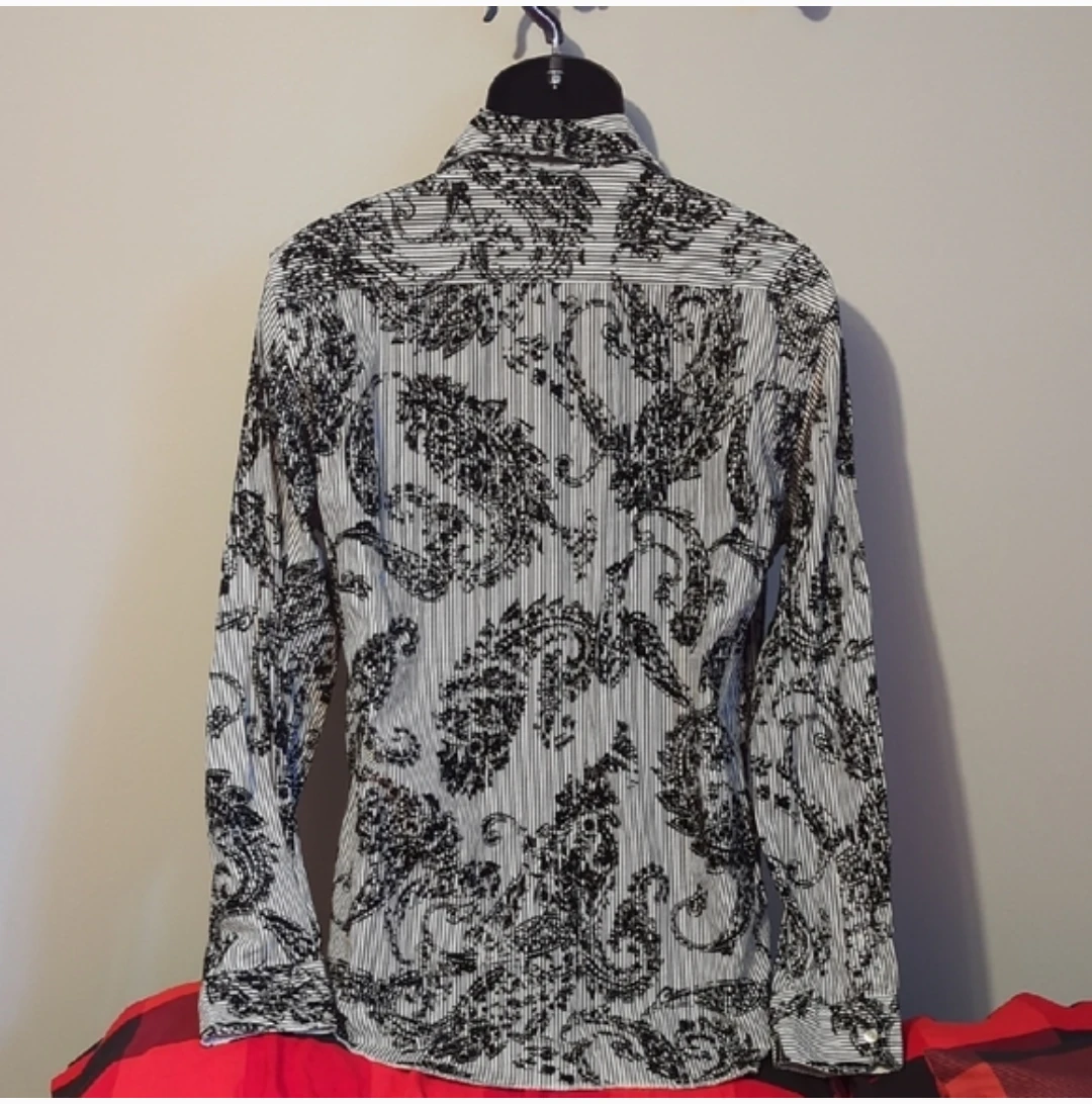 Men's Long Sleeve Dress Shirt Size M - photo 3