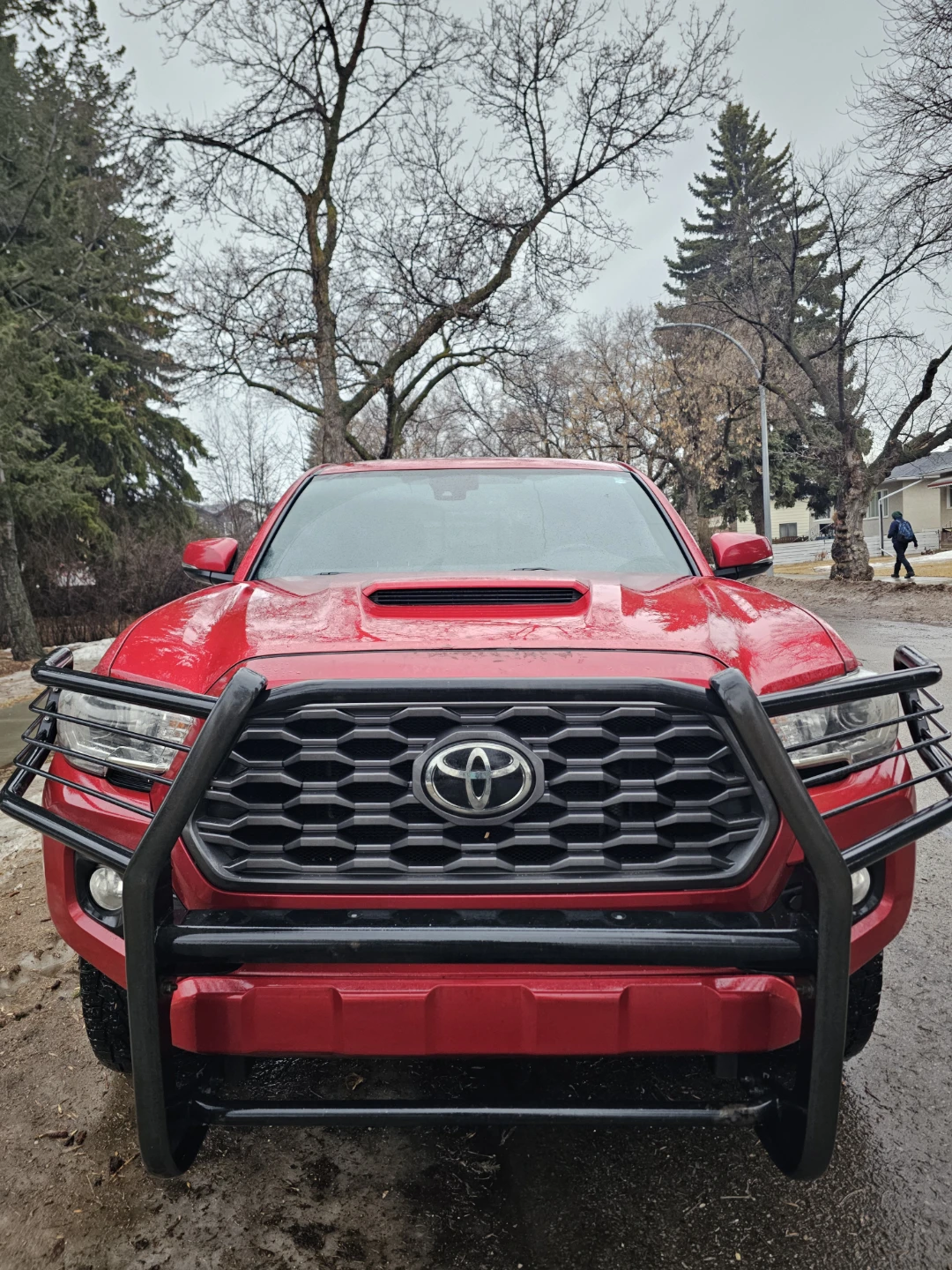 Red Toyota Tacoma 4x4 Truck 2021 trd sport