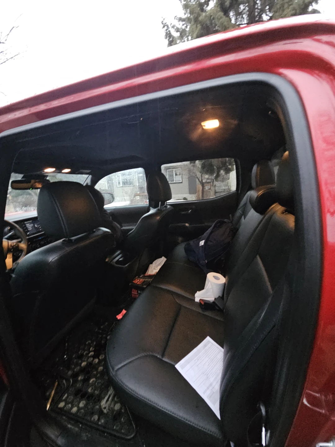 Red Toyota Tacoma 4x4 Truck 2021 trd sport - photo 2