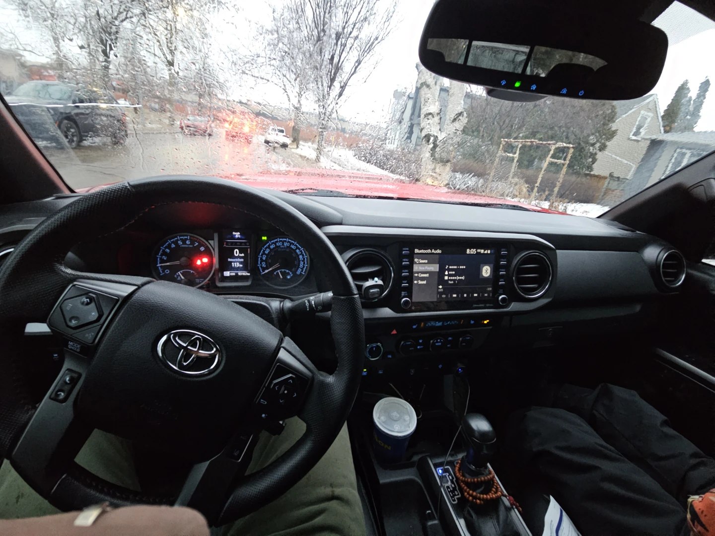 Red Toyota Tacoma 4x4 Truck 2021 trd sport - photo 3
