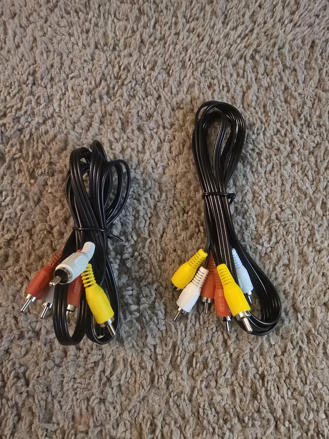 3-Male RCA to 3-Male RCA Composite Video Audio A/V AV Cable