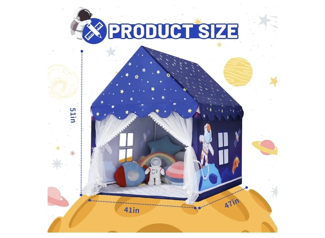 Kids Play Tent - Space Rocket Astronaut Theme - photo 4