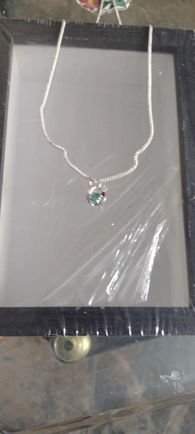 Sterling Silver  chain moonstone @Pendant