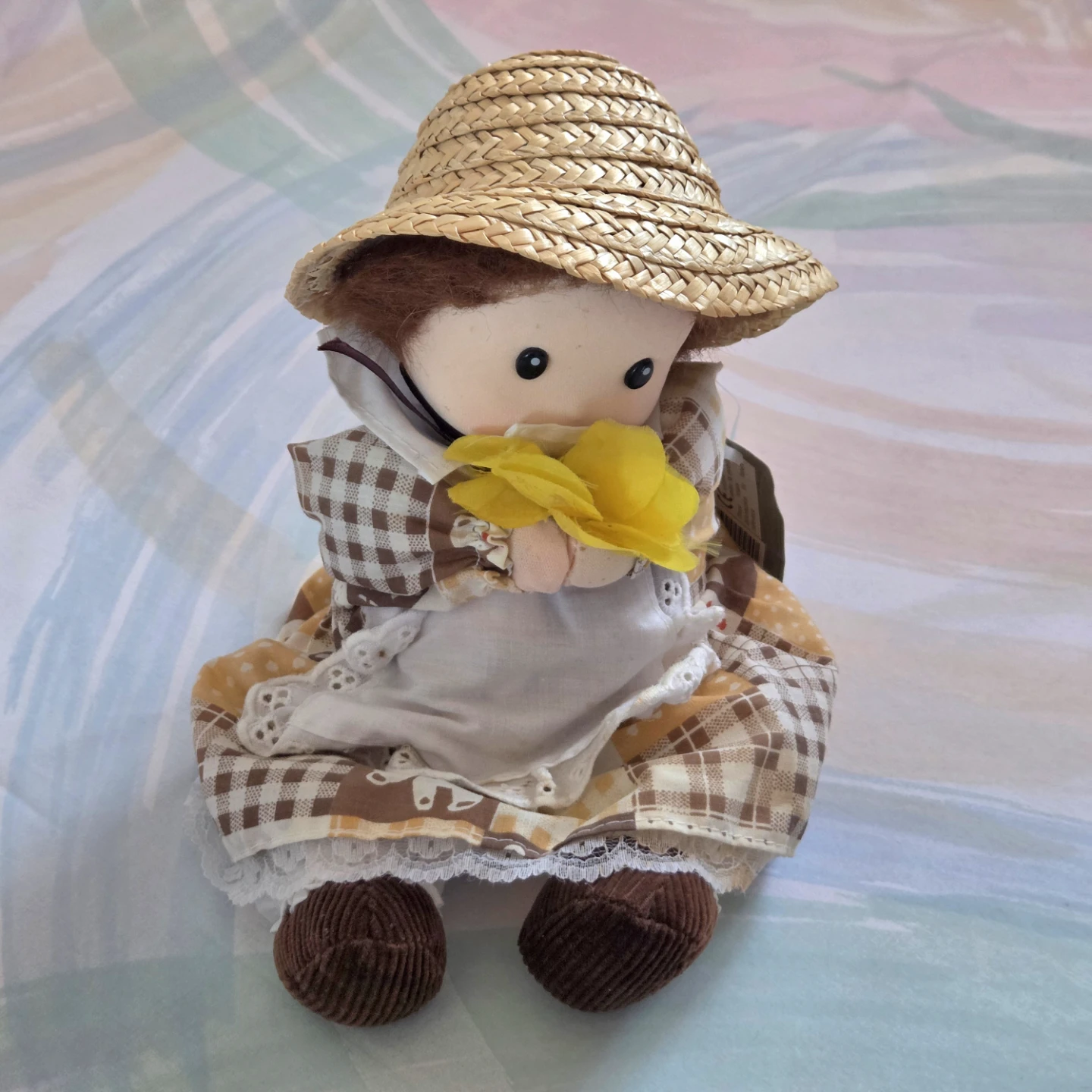 Musical Doll with Yellow Flower