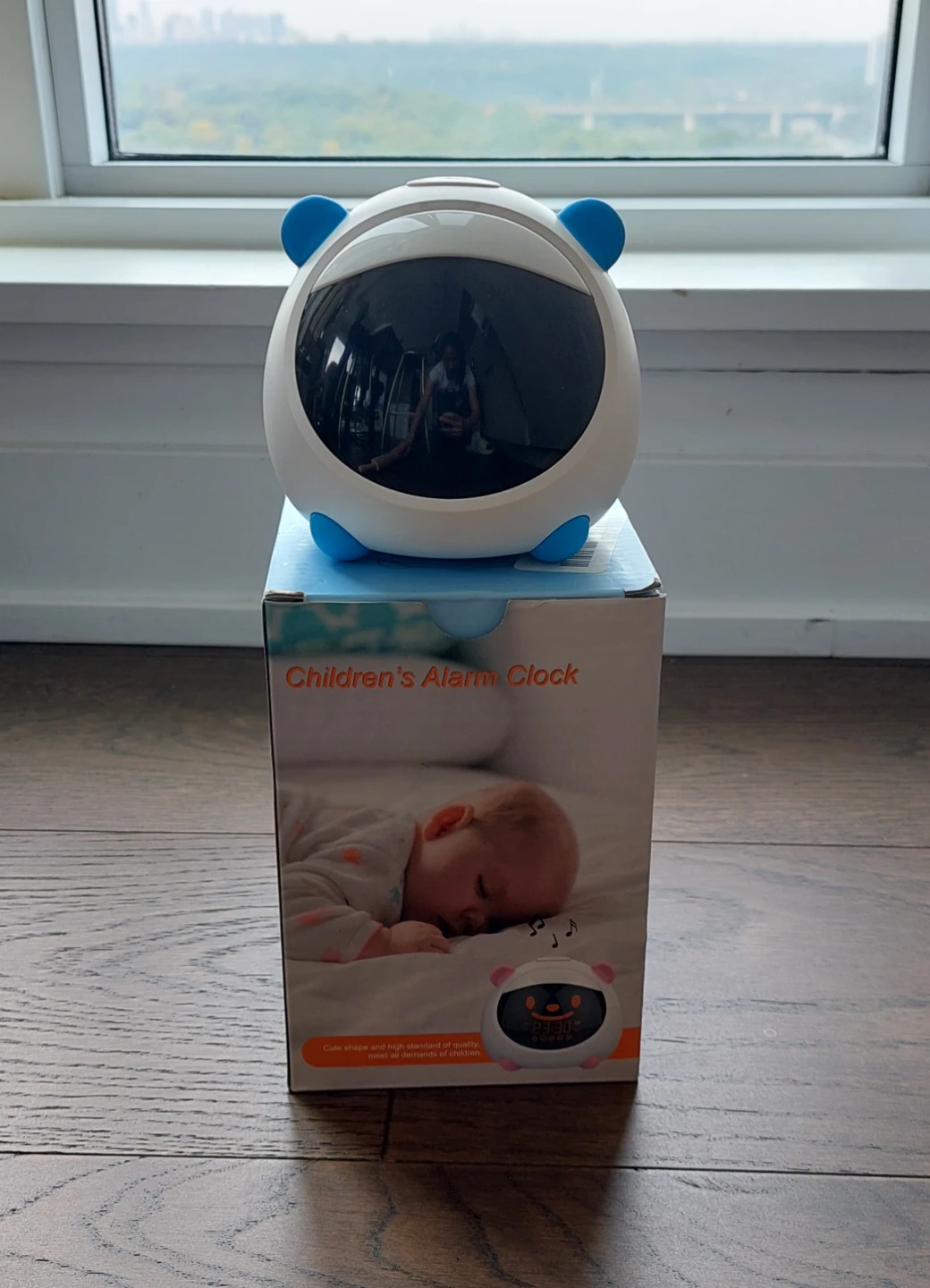 Children's Alarm Clock - White and Blue