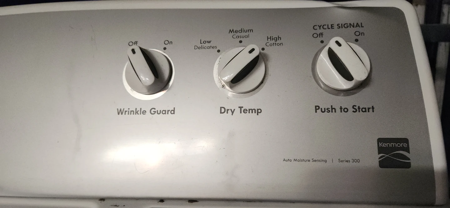 Kenmore Series 300 Dryer with Auto Moisture Sensing - photo 2