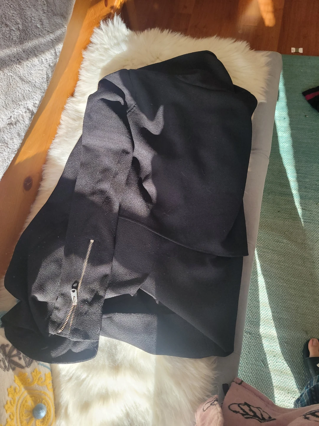 Wilfred Black Asymmetrical Zipper Jacket - XXS - photo 4