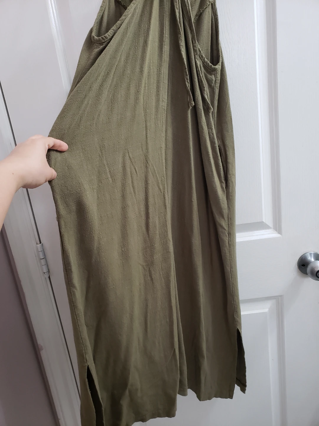 Olive Green Maxi Dress.fit medium to large - photo 4