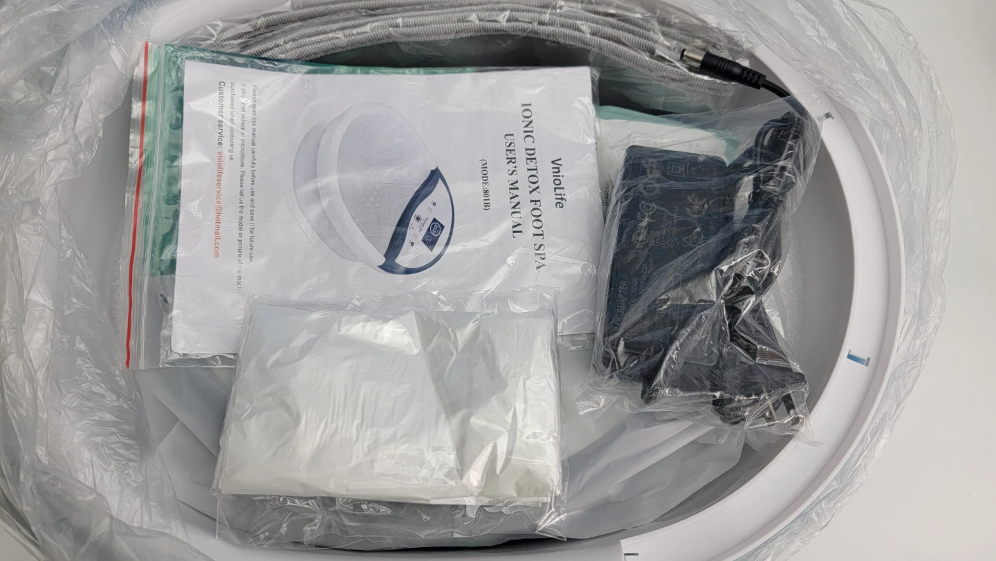 Ionic Foot Detox Bath Machine Spa Kit w/ LCD Display - photo 5