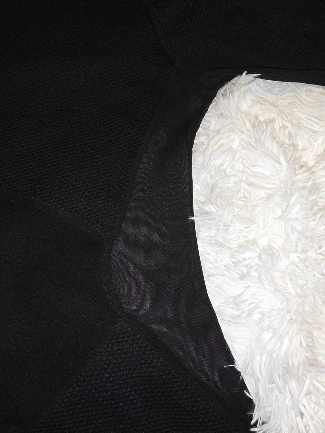 Black Missguided Mesh Panel Dress Size 14 - photo 3