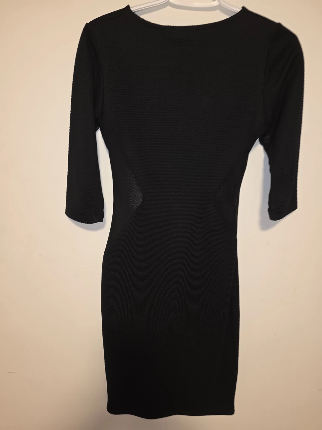 Black Missguided Mesh Panel Dress Size 14 - photo 5