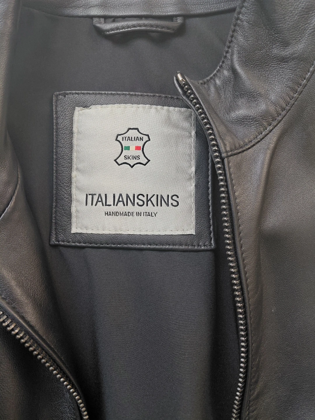 ITALIANSKINS Men's Lamb Leather Jacket Size M - photo 2