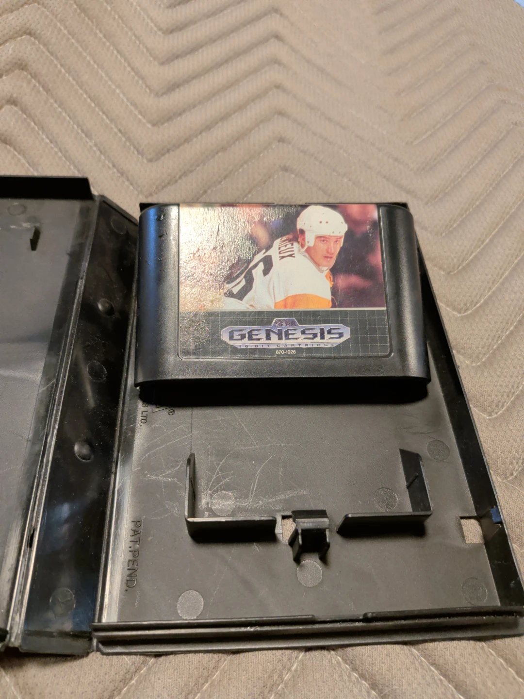 Mario Lemieux NHL Sega Genesis Game Cartridge