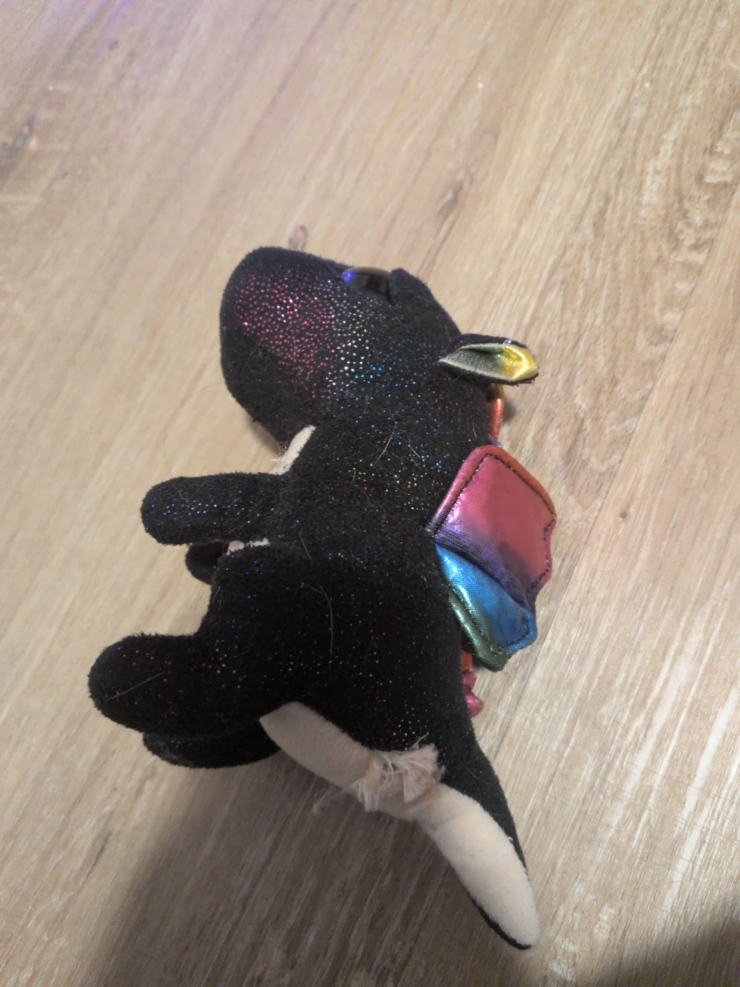 Sparkly Black Dragon Plush - photo 3