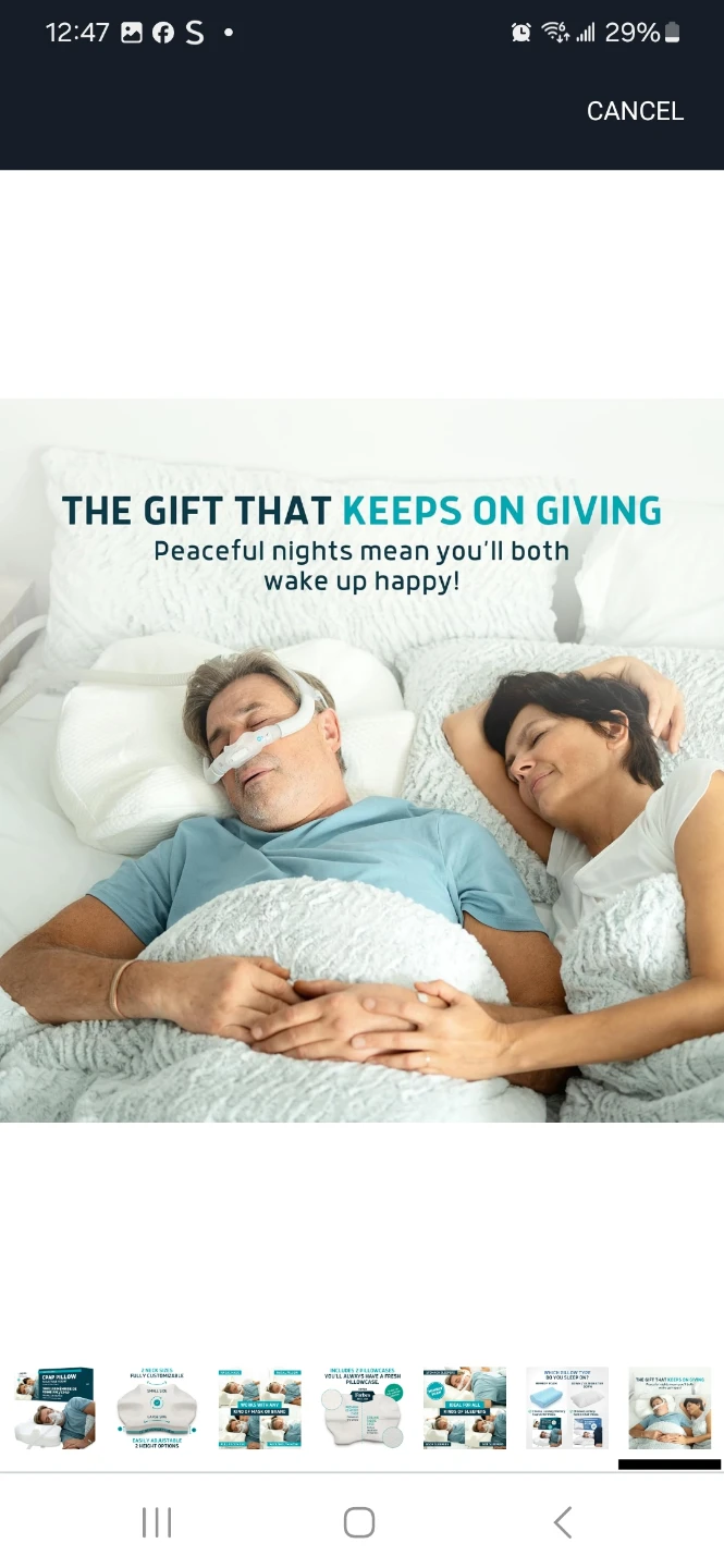 Lunderg CPAP Pillow for Side & Back Sleepers - Memory Foam