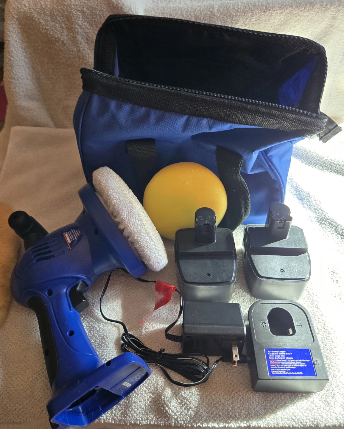 SIMONIZ Cordless Random Orbit Polisher/Waxer Kit 039-9057-2