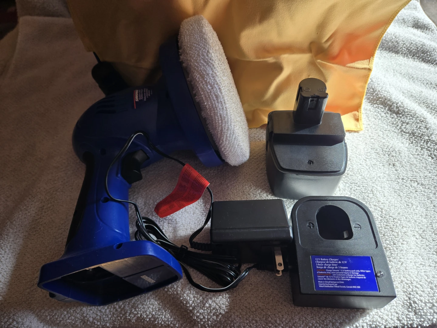 SIMONIZ Cordless Random Orbit Polisher/Waxer Kit 039-9057-2 - photo 2
