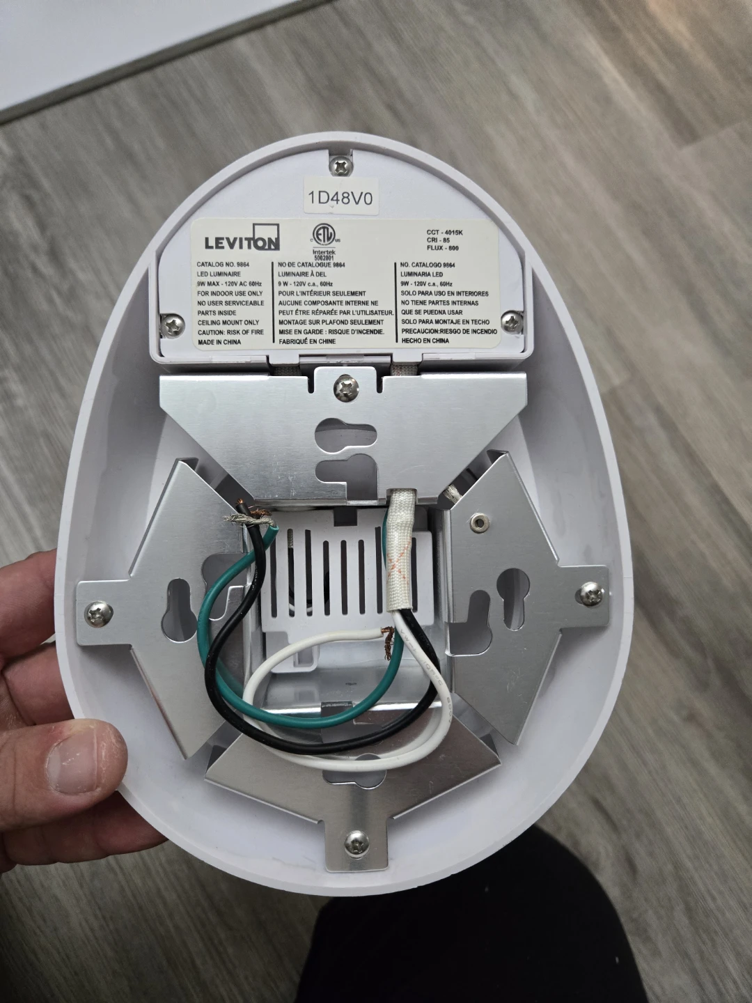 Leviton Motion Activated LED Ceiling Light - photo 3