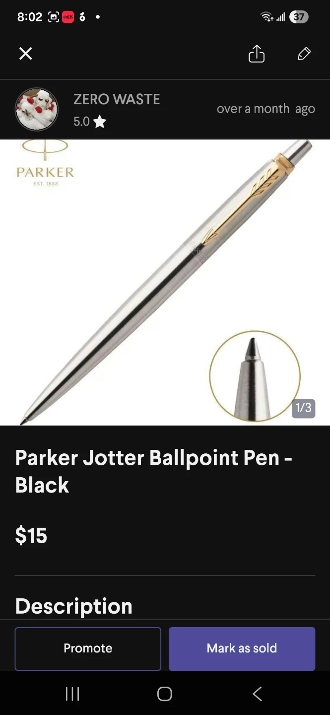 Parker Jotter Ballpoint Pen - Black