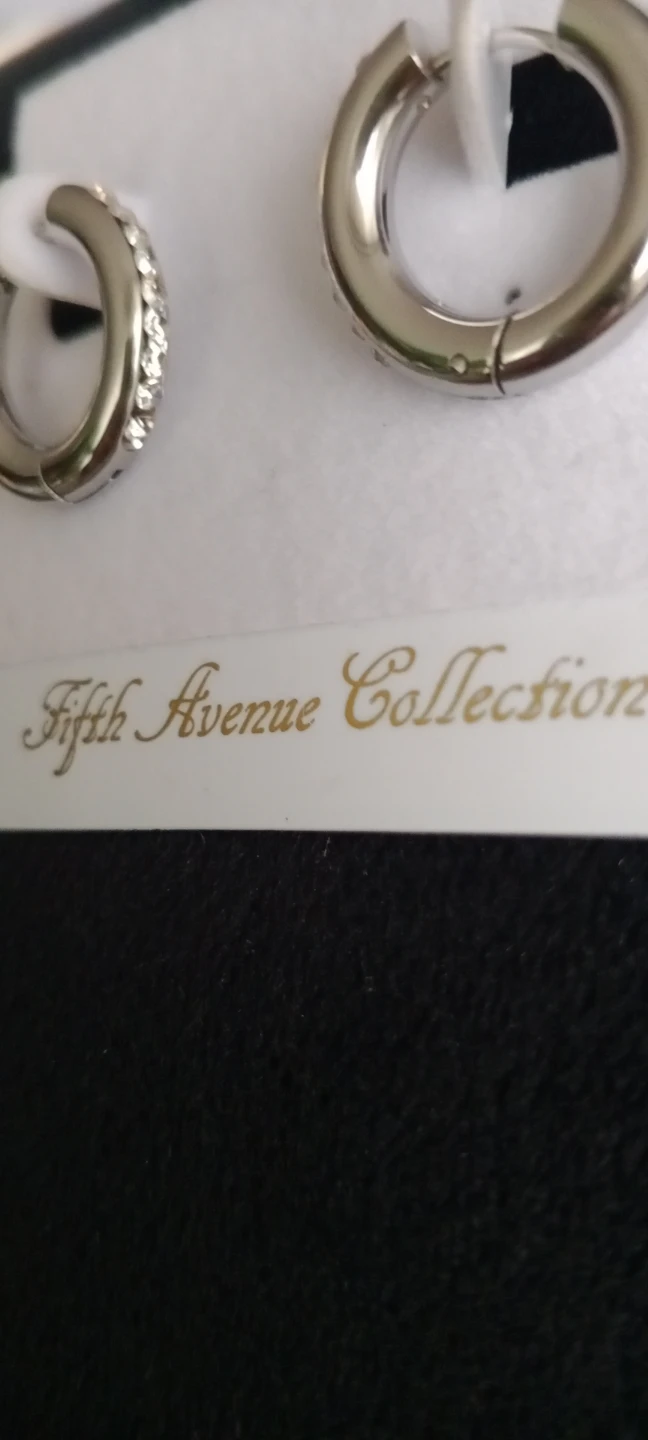 Fifth Avenue Collection Hoop Earrings with Swarovski Crystals - photo 2