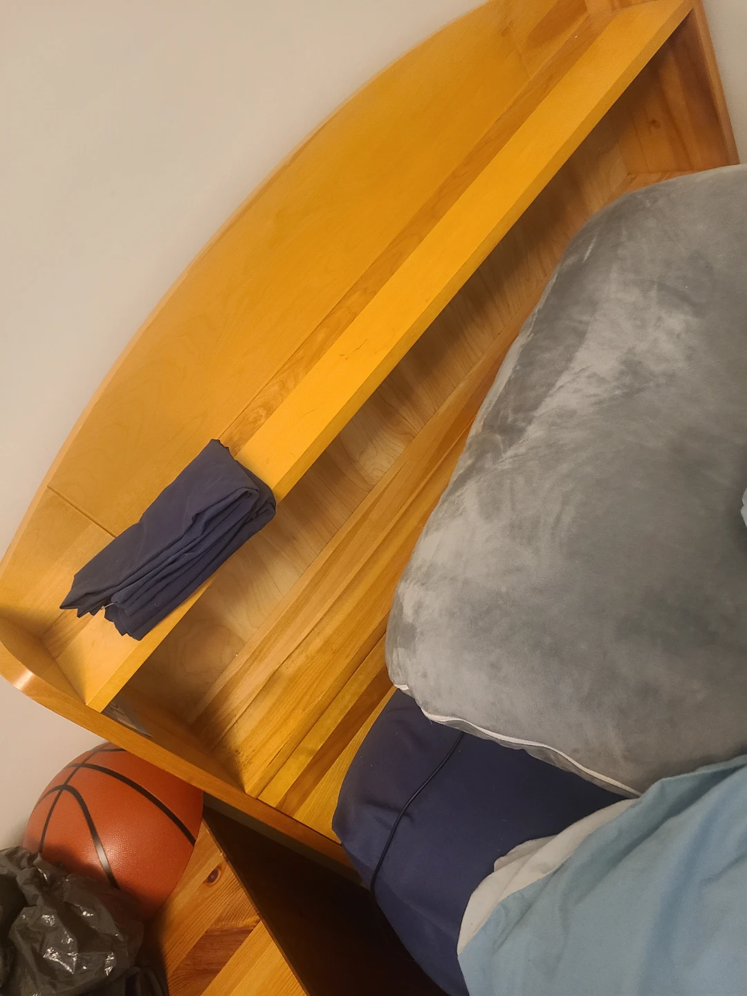 Wooden Bed Frame with Built-in Drawers - photo 2